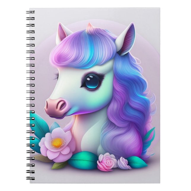 Unicorn Spiral Photo Notebook (Front)