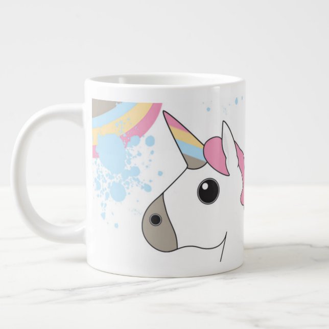 Unicorn Splash Giant Coffee Mug (Left)