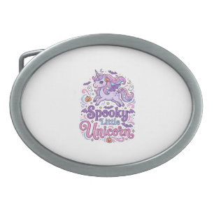 Unicorn Spooky Little Unicorn Retro Style Shirt Gr Belt Buckle