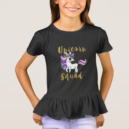Unicorn Squad, Colorful Pony T-Shirt