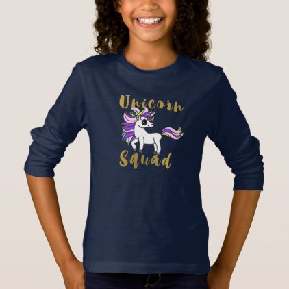 Unicorn Squad, Colorful Pony T-Shirt