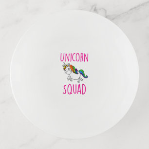 Unicorn Squad Cute Funny Unicorn Party Shirt T-Shi Trinket Tray