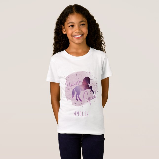 Unicorn Squad galaxy T-Shirt (Front Full)