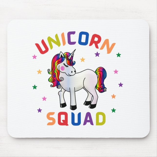Unicorn Squad Mouse Pad (Front)