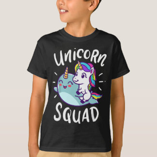 Unicorn Squad Narwhal Funny Cute Birthday Party Pr T-Shirt