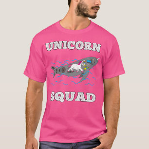 Unicorn Squad Narwhal Funny Unicorn Scuba Diving T-Shirt