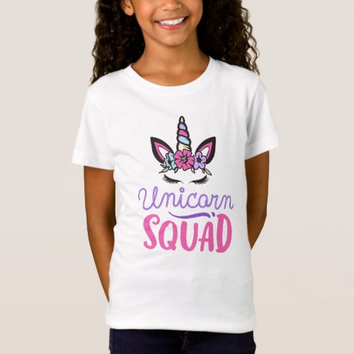 Unicorn Squad Shirt Unicorn Birthday Group T_Shirt