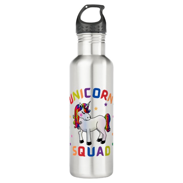 Unicorn Squad Stainless Steel Water Bottle (Front)