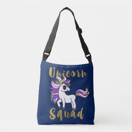 Unicorn Squad, white kawaii Pony Crossbody Bag