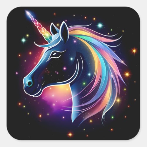 Unicorn Square Sticker
