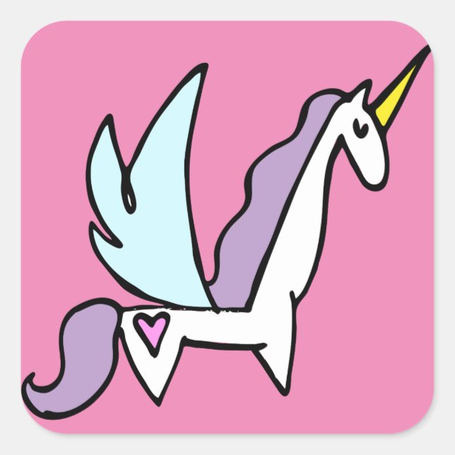 UNICORN SQUARE STICKER (Front)