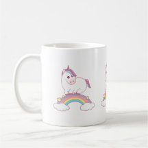 unicorn standing on rainbow