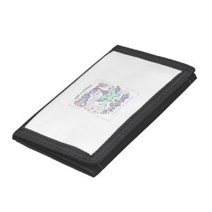 Unicorn Starcorn Wishes Adorable Apparel Graphic_1 Tri-fold Wallet