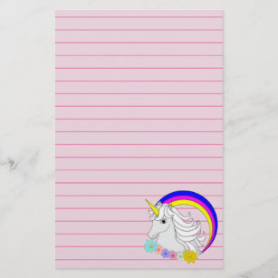 unicorn stationery paper zazzle