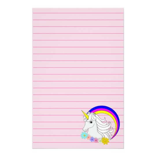 unicorn stationery zazzlecom