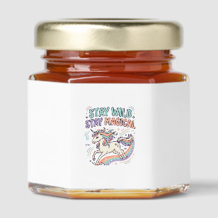 Unicorn Stay Wild Stay Magical Trendy Product Grap Honey Jar Favors