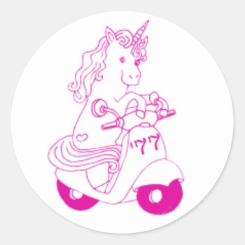 Unicorn Sticker by firockdesigns at Zazzle