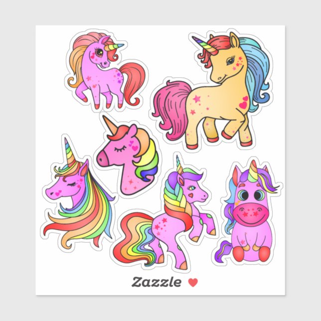 Unicorn sticker pack (Sheet)
