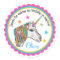 Unicorn Stickers, Unicorn birthday party stickers