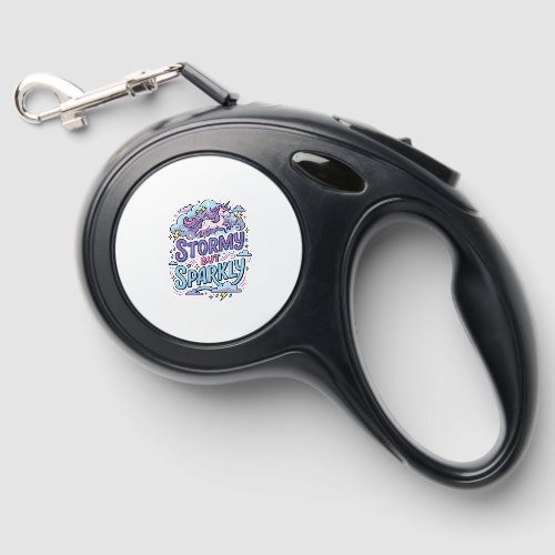 Unicorn Stormy but Sparkly Retro Style Cute Gift D Retractable Pet Leash