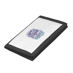 Unicorn Stormy but Sparkly Retro Style Cute Gift D Trifold Wallet