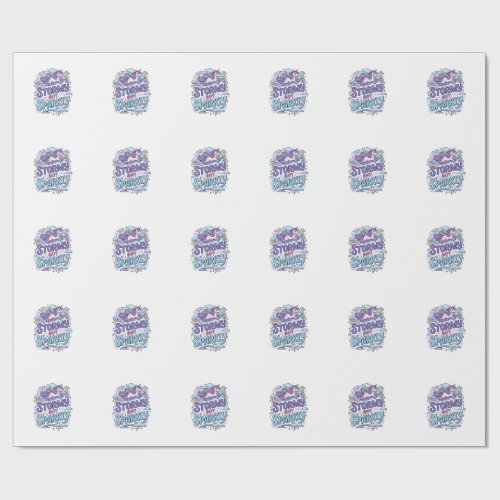 Unicorn Stormy but Sparkly Retro Style Cute Gift D Wrapping Paper
