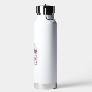 Unicorn Stretching Into My Magic Stylish White Bac Water Bottle