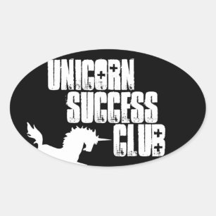 Unicorn success club stickers