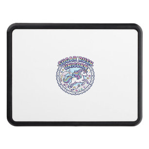 Unicorn Sugar Rush Unicorn Funny Cute Gift Design_ Hitch Cover