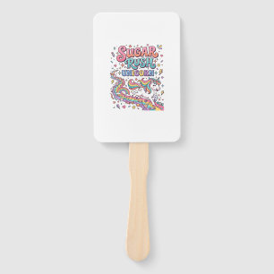 Unicorn Sugar Rush Unicorn Kawaii Marketplace Artw Hand Fan