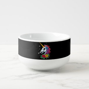 Unicorn Sugar Skull Mexican Art, Christmas T-Shirt Soup Mug
