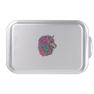 Unicorn Sugar Skull Mexico Calavera Dia De Los Mue Cake Pan