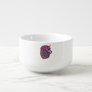 Unicorn Sugar Skull Mexico Calavera Dia De Los Mue Soup Mug
