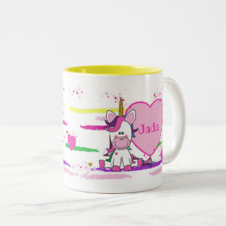 Unicorn sulk with lively colours - Unicorn Two-Tone Coffee Mug