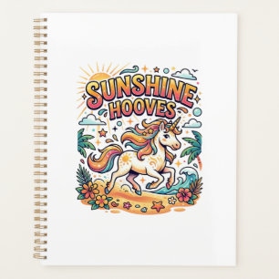 Unicorn Sunshine Hooves Commercial Sticker and Shi Planner