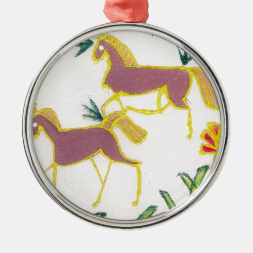 Unicorn  Sunshine Metal Ornament