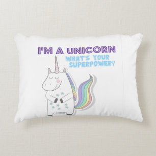 Unicorn Superpower Accent Pillow