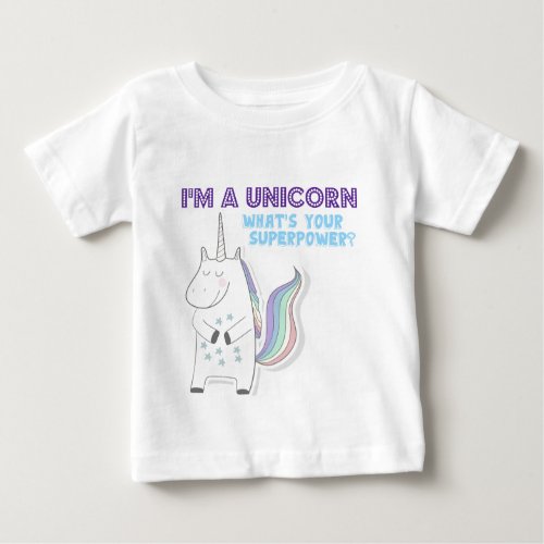 Unicorn Superpower Baby T_Shirt