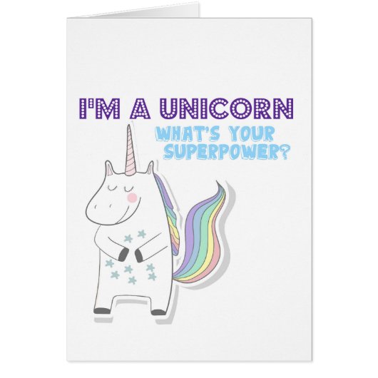 Unicorn Superpower Cards (Front)