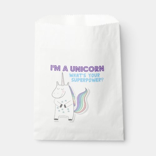 Unicorn Superpower Favor Bag