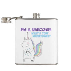Unicorn Superpower Hip Flask