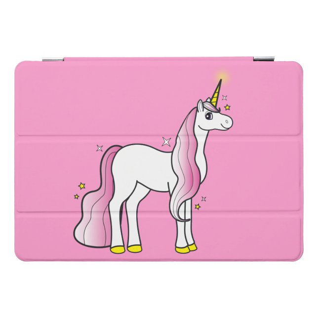 Unicorn Surrounded by Stars iPad Mini Cover (Horizontal)