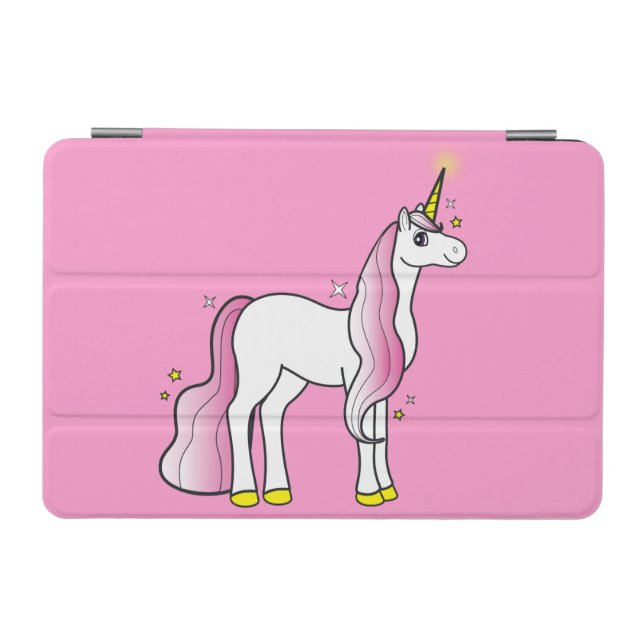 Unicorn Surrounded by Stars iPad Mini Cover (Horizontal)