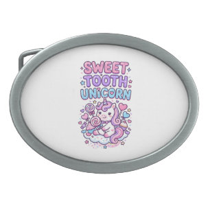 Unicorn Sweet Tooth Unicorn Cute Pastel Cute Gift Belt Buckle