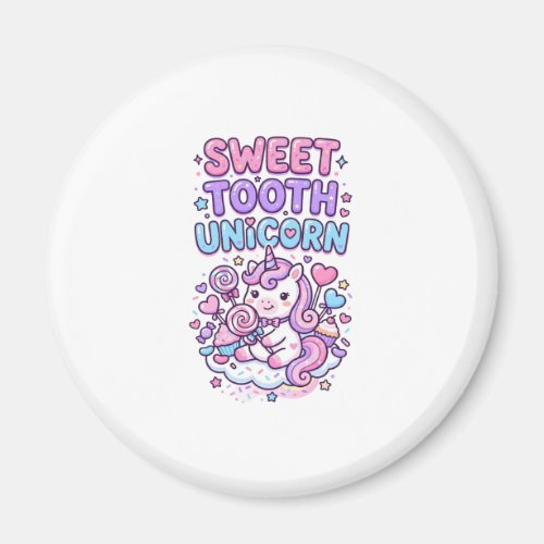 Unicorn Sweet Tooth Unicorn Cute Pastel Cute Gift  Magnet