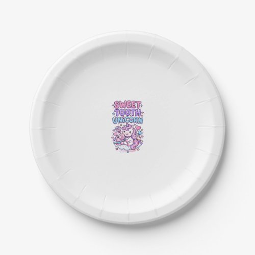 Unicorn Sweet Tooth Unicorn Cute Pastel Cute Gift  Paper Plates