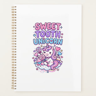 Unicorn Sweet Tooth Unicorn Cute Pastel Cute Gift  Planner