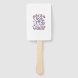 Unicorn Sweet Tooth Unicorn Original Merch Design_ Hand Fan