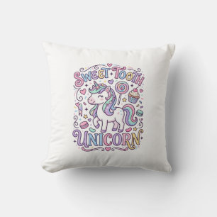 Unicorn Sweet Tooth Unicorn Original Merch Design_ Throw Pillow