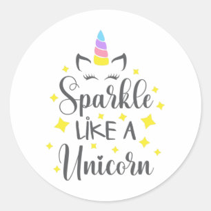Unicorn T Shirt - Unicorn Shirts for Women Classic Round Sticker
